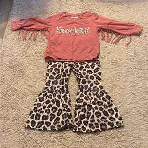 Toddler Ruffle Girl Two Piece Outfit Set